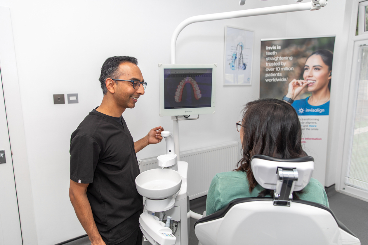 Dr Brijal using imaging technology image