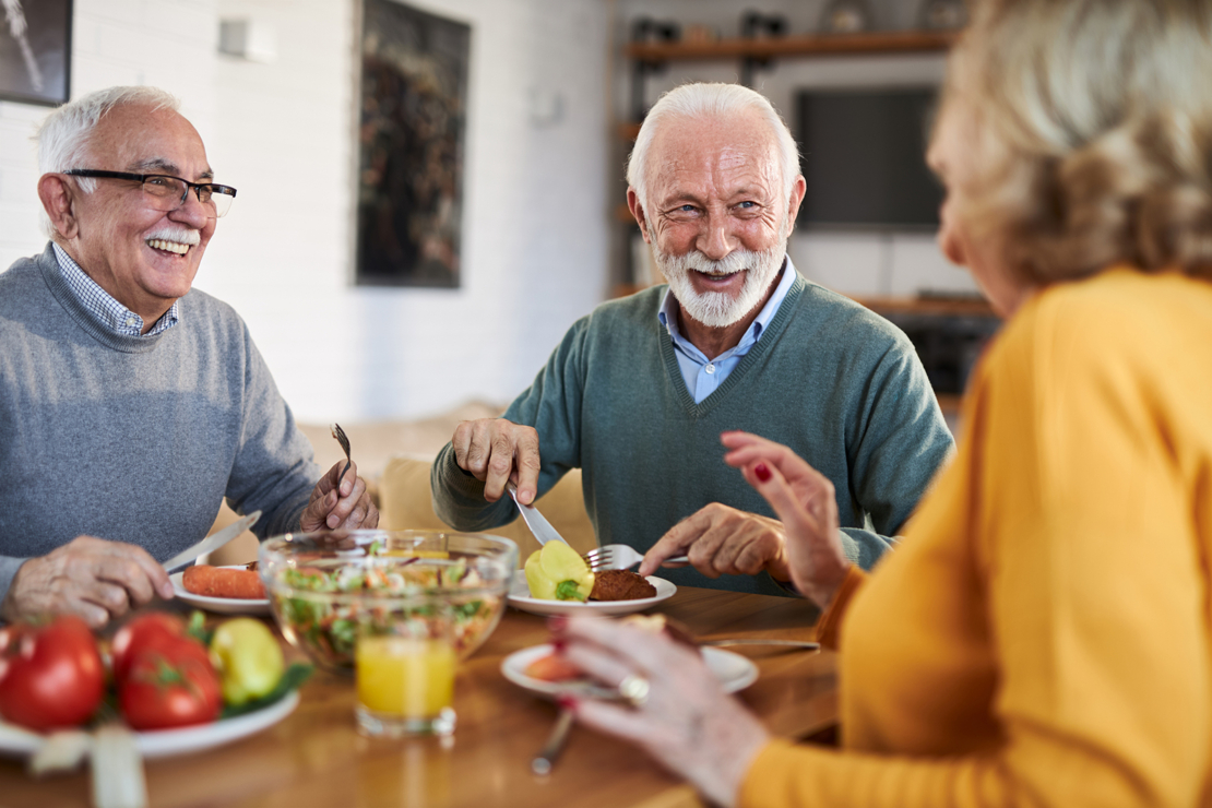Group having a meal image